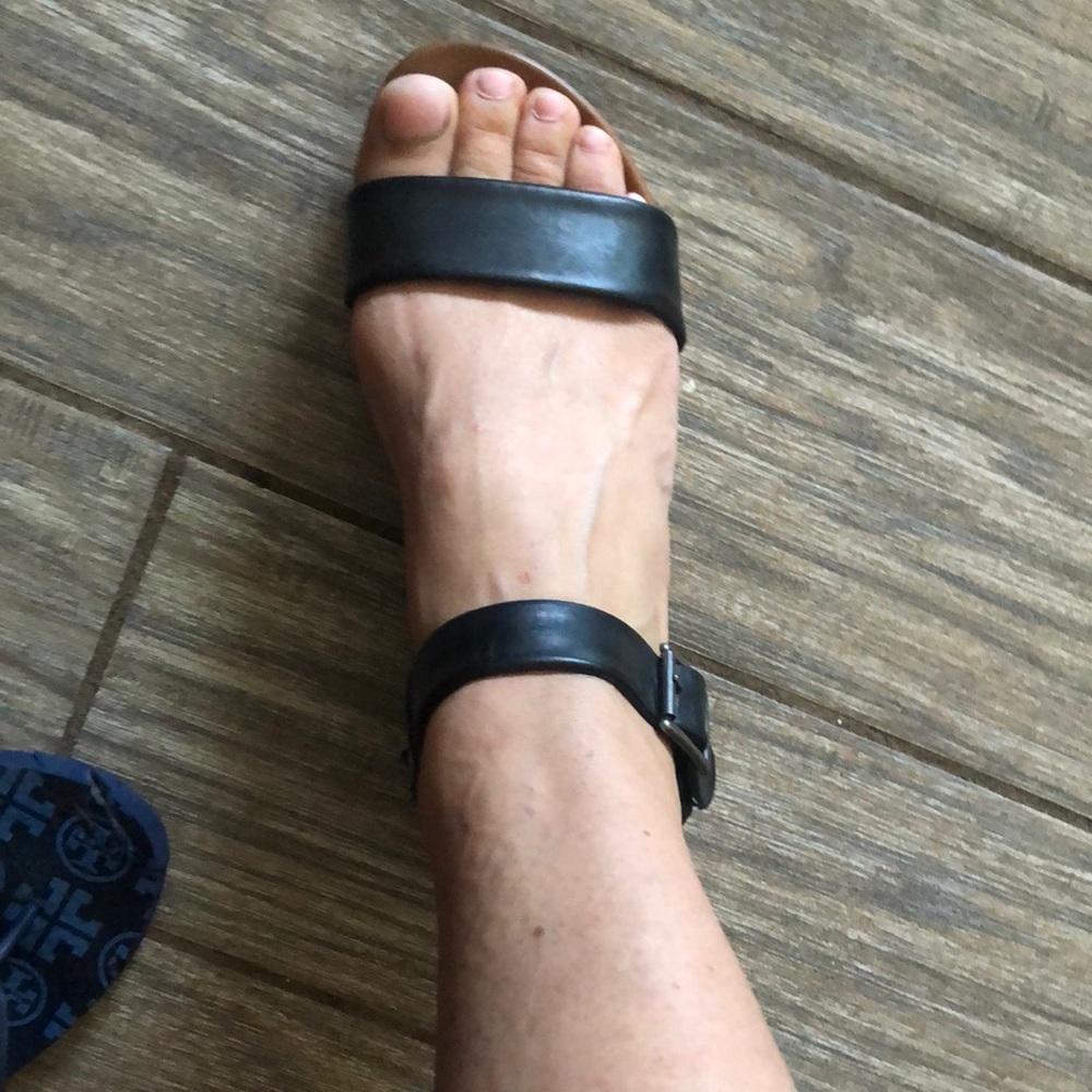 Rock and candy black sandals